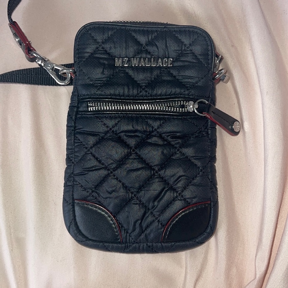 mz wallace black phone bag